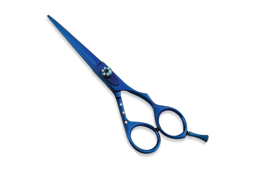 WI-1590 Blue titanium coated scissors
