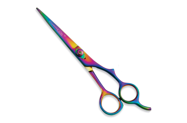 Titanium barber scissors ergonomic