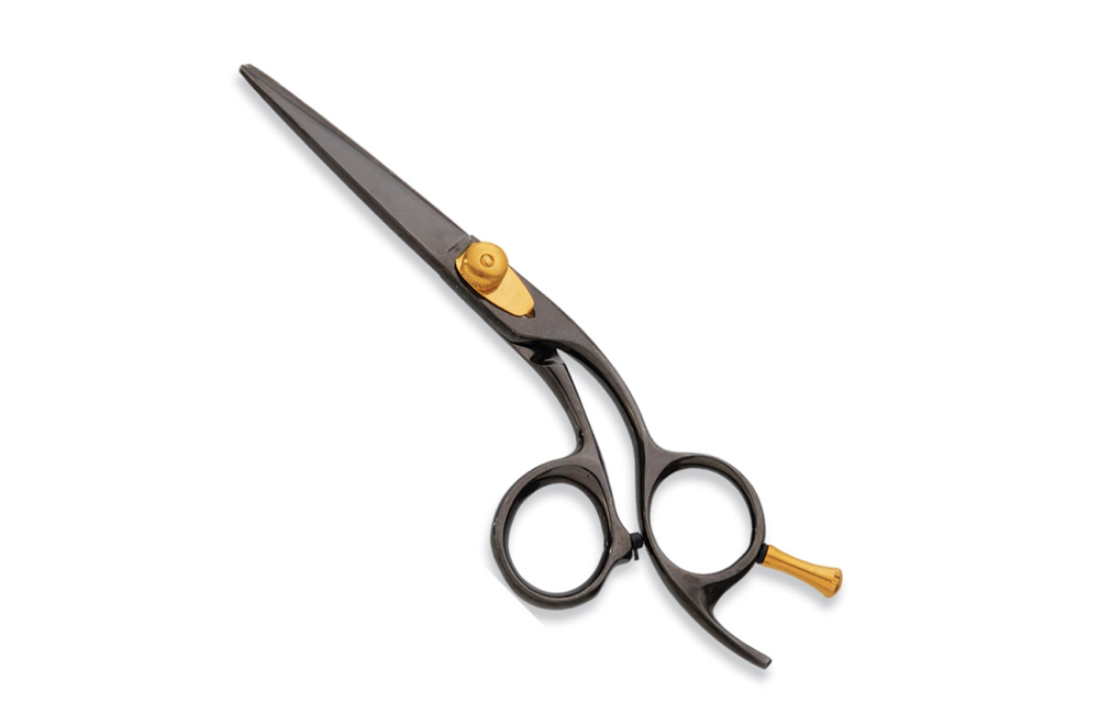 WI-1595 Black gold hairdressing scissors