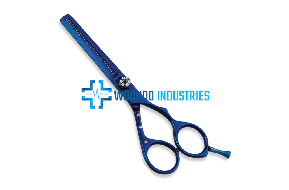 WI-1597 Blue Titanium Thinning Shears