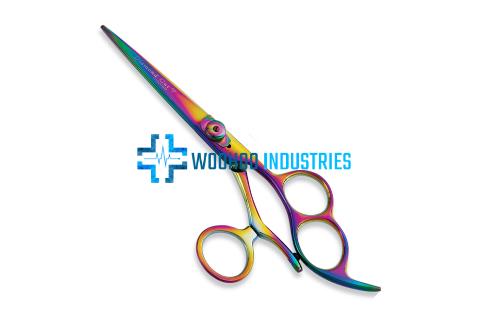 WI-1605 SWIRL THUMB BARBER SCISSORS