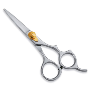 Gold tension screw hair shears