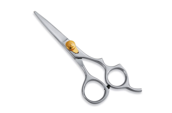 Gold tension screw hair shears