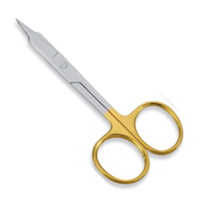 Cuticle Scissors with Gold-Plated Handle