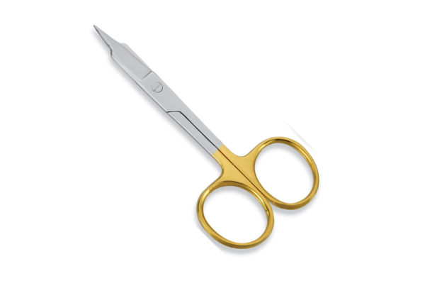 Cuticle Scissors with Gold-Plated Handle