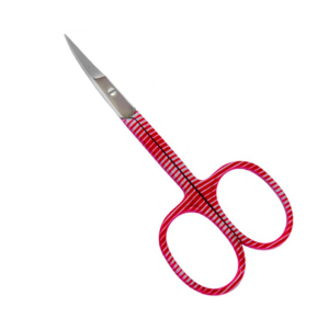 Red Striped Design Cuticle Scissor