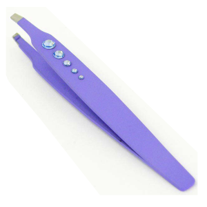Violet Crystal Eyebrow Tweezers