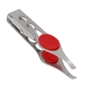 Red Grip Precision Tweezers