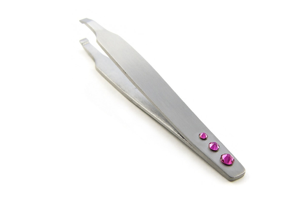 WI-1868 Silver Eyebrow Tweezers