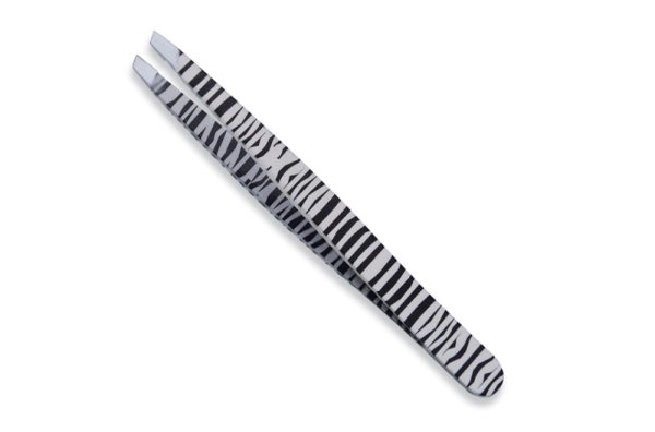 Zebra Grip Eyebrow Tweezers
