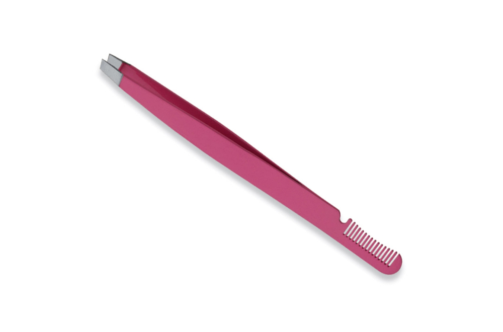 WI-1876 Pink Brow Tweezer Comb