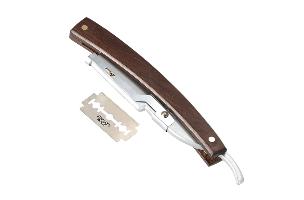 WI-1914 Walnut Precision Folding Shavette