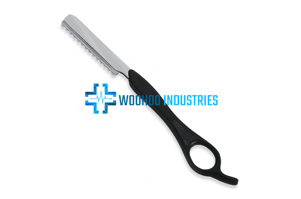 WI-1920 Black Handled Bread Thinning Razors