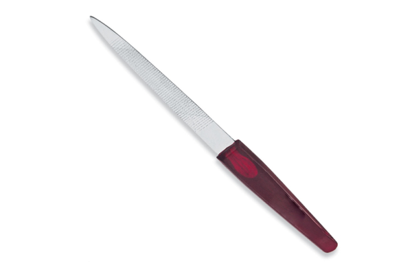 Nail File with Red Handle